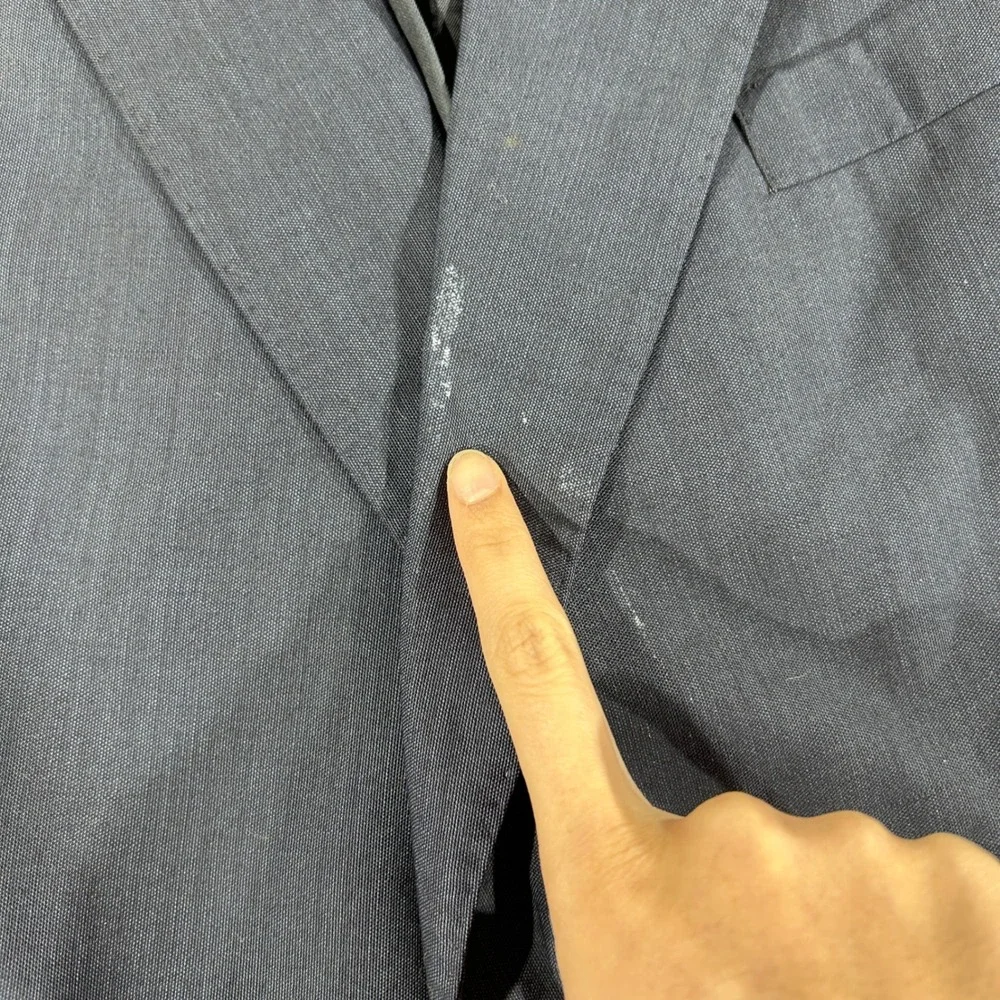 Burberrys Blazer Mens Navy Blue Good Super 100s Wool Vintage Sport Coat